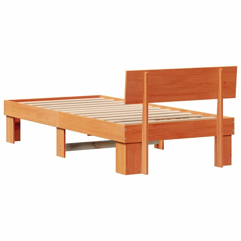 Casa si Gradina - Mobilier - Paturi si accesorii - Paturi - Cadru de pat Maro ceruit 100 x 200 cm Lemn de brad solid - Infinity.ro