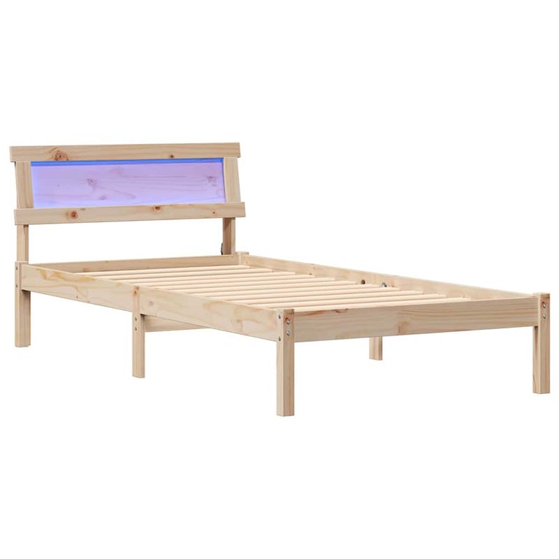 Casa si Gradina - Mobilier - Paturi si accesorii - Paturi - Cadru de pat Maro 90 x 190 cm Lemn de brad solid - Infinity.ro