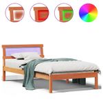 Casa si Gradina - Mobilier - Paturi si accesorii - Paturi - Cadru de pat ceara maro Maro ceruit 90 x 200 cm - Infinity.ro