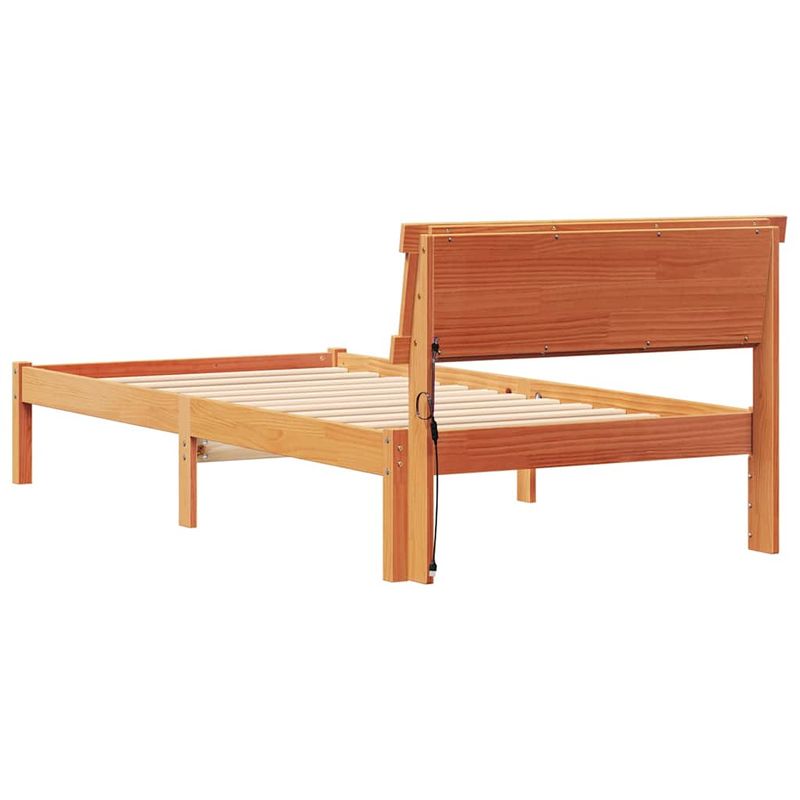 Casa si Gradina - Mobilier - Paturi si accesorii - Paturi - Cadru de pat ceara maro Maro ceruit 90 x 200 cm - Infinity.ro