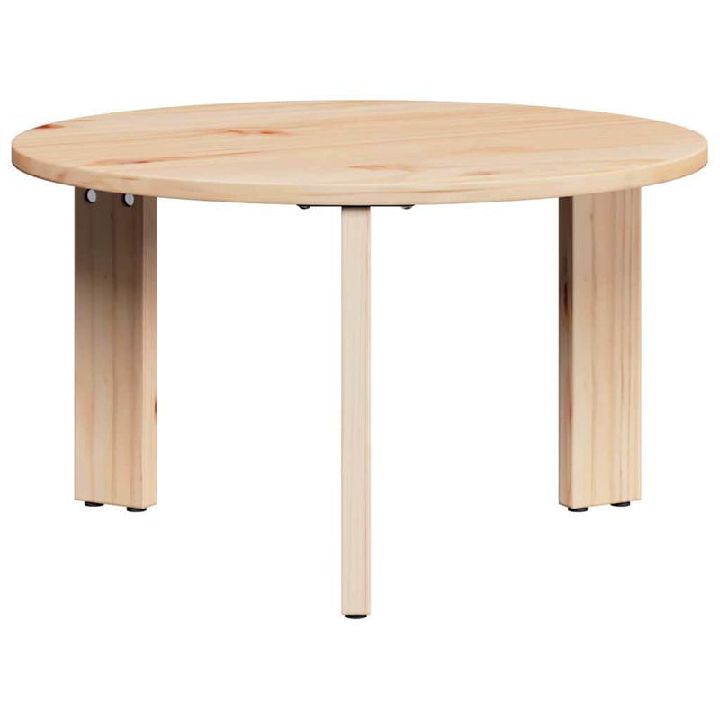 Casa si Gradina - Mobilier - Mese si birouri - Masute de cafea - Set de masute de cafea 2 pcs natural 47.5 x 47.5 x 27 cm - Infinity.ro