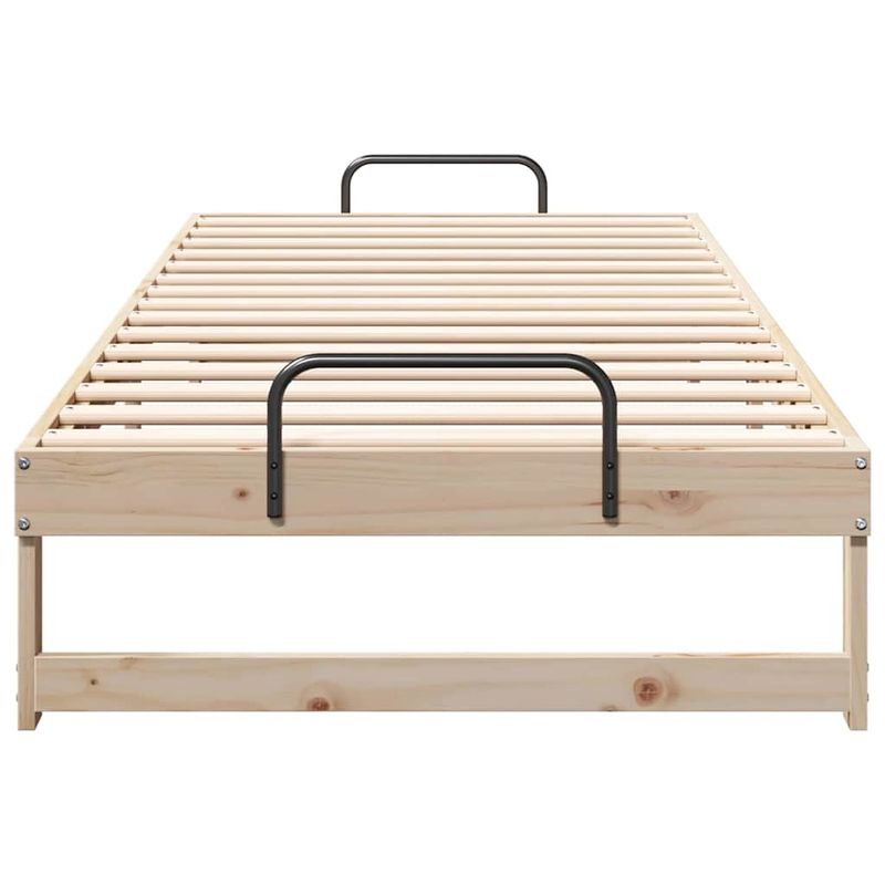 Casa si Gradina - Mobilier - Paturi si accesorii - Paturi - Cadru de pat cu maneri de transport Maro 80 x 220 cm - Infinity.ro