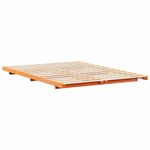 Casa si Gradina - Mobilier - Paturi si accesorii - Paturi - Cadru de pat de podea Maro ceruit 140 x 210 cm - Infinity.ro