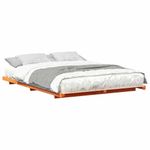 Casa si Gradina - Mobilier - Paturi si accesorii - Paturi - Cadru de pat de podea Maro ceruit 140 x 210 cm - Infinity.ro