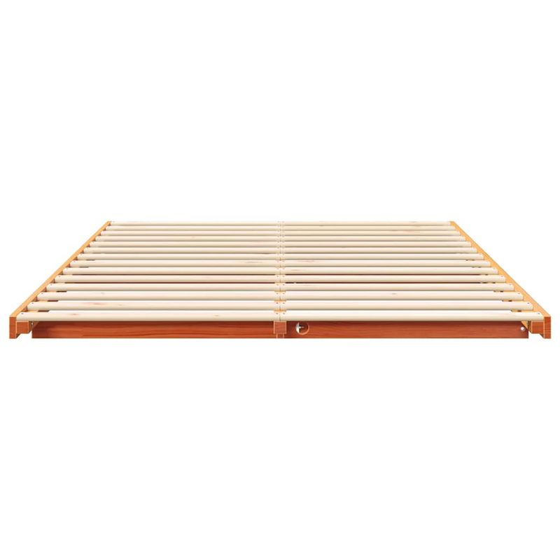 Casa si Gradina - Mobilier - Paturi si accesorii - Paturi - Cadru de pat de podea Maro ceruit 140 x 210 cm - Infinity.ro
