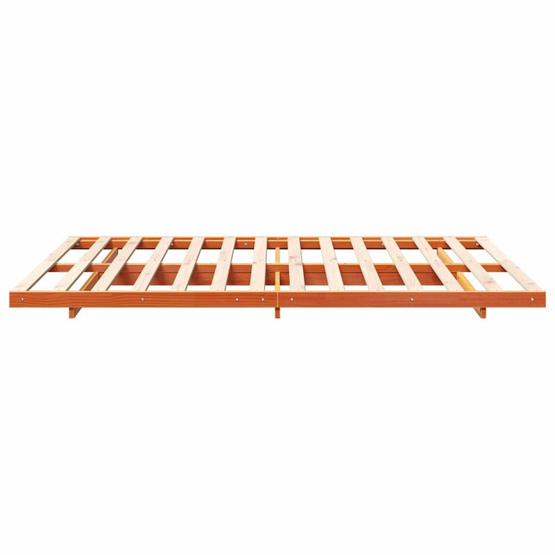 Casa si Gradina - Mobilier - Paturi si accesorii - Paturi - Cadru de pat de podea Maro ceruit 140 x 210 cm - Infinity.ro