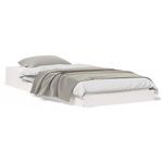 Casa si Gradina - Mobilier - Paturi si accesorii - Paturi - Cadru de pat Alb 90 x 200 cm Lemn masiv de pin - Infinity.ro