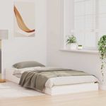 Casa si Gradina - Mobilier - Paturi si accesorii - Paturi - Cadru de pat Alb 90 x 200 cm Lemn masiv de pin - Infinity.ro
