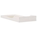 Casa si Gradina - Mobilier - Paturi si accesorii - Paturi - Cadru de pat Alb 90 x 200 cm Lemn masiv de pin - Infinity.ro