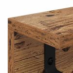 Casa si Gradina - Mobilier - Biblioteci si rafturi - Rafturi - Racator de paltoane montat pe perete cu raft Pe perete Lemn vechi - Infinity.ro