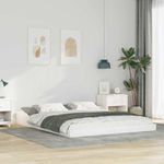 Casa si Gradina - Mobilier - Paturi si accesorii - Paturi - Cadru de pat Alb 160 x 210 cm Lemn masiv de pin - Infinity.ro