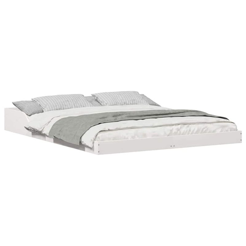 Casa si Gradina - Mobilier - Paturi si accesorii - Paturi - Cadru de pat Alb 160 x 210 cm Lemn masiv de pin - Infinity.ro
