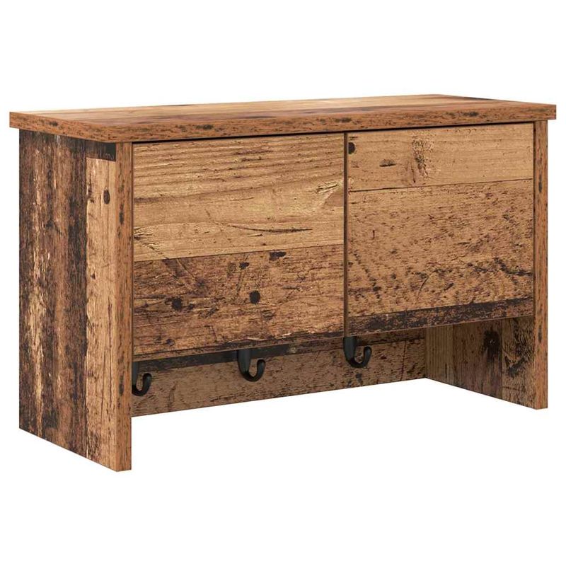 Casa si Gradina - Mobilier - Biblioteci si rafturi - Rafturi - Racator de paltoane montat pe perete Lemn vechi 50 x 20 x 30 cm - Infinity.ro