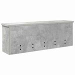 Casa si Gradina - Mobilier - Biblioteci si rafturi - Rafturi - Racator de paltoane montat pe perete Gri beton 75 x 16 x 26 cm - Infinity.ro