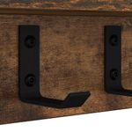 Casa si Gradina - Mobilier - Biblioteci si rafturi - Rafturi - Racator de paltoane montat pe perete cu raft Pe perete Stejar afumat - Infinity.ro