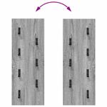 Casa si Gradina - Mobilier - Biblioteci si rafturi - Rafturi - Racator de paltoane montat pe perete Pe perete sonoma gri - Infinity.ro