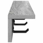 Casa si Gradina - Mobilier - Biblioteci si rafturi - Rafturi - Racator de paltoane montat pe perete cu raft Pe perete sonoma gri - Infinity.ro