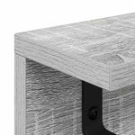 Casa si Gradina - Mobilier - Biblioteci si rafturi - Rafturi - Racator de paltoane montat pe perete cu raft Pe perete sonoma gri - Infinity.ro