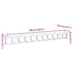 Casa si Gradina - Mobilier - Biblioteci si rafturi - Rafturi - Racator de paltoane montat pe perete cu raft Pe perete stejar artizanal - Infinity.ro