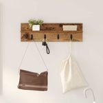 Casa si Gradina - Mobilier - Biblioteci si rafturi - Rafturi - Racator de paltoane montat pe perete cu raft Pe perete Lemn vechi - Infinity.ro