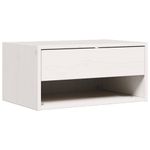 Casa si Gradina - Mobilier - Comode si corpuri - Noptiere - Noptiera Montata pe Perete 2 pcs Alb 50 x 32.5 x 24 cm - Infinity.ro