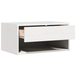 Casa si Gradina - Mobilier - Comode si corpuri - Noptiere - Noptiera Montata pe Perete 2 pcs Alb 50 x 32.5 x 24 cm - Infinity.ro