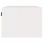 Casa si Gradina - Mobilier - Comode si corpuri - Noptiere - Noptiera Montata pe Perete 2 pcs Alb 50 x 32.5 x 24 cm - Infinity.ro