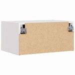Casa si Gradina - Mobilier - Comode si corpuri - Noptiere - Noptiera Montata pe Perete 2 pcs Alb 50 x 32.5 x 24 cm - Infinity.ro