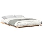 Casa si Gradina - Mobilier - Paturi si accesorii - Paturi - Cadru de pat de podea Maro 150 x 200 cm Lemn masiv de pin - Infinity.ro