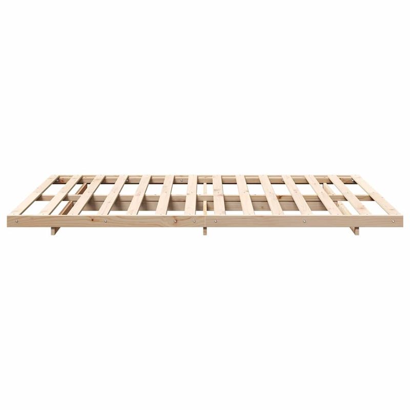 Casa si Gradina - Mobilier - Paturi si accesorii - Paturi - Cadru de pat de podea Maro 150 x 200 cm Lemn masiv de pin - Infinity.ro