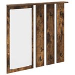 Casa si Gradina - Mobilier - Biblioteci si rafturi - Rafturi - Racator de paltoane montat pe perete cu raft Pe perete cu oglinda Stejar afumat - Infinity.ro