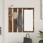 Casa si Gradina - Mobilier - Biblioteci si rafturi - Rafturi - Racator de paltoane montat pe perete cu raft Pe perete cu oglinda Stejar afumat - Infinity.ro