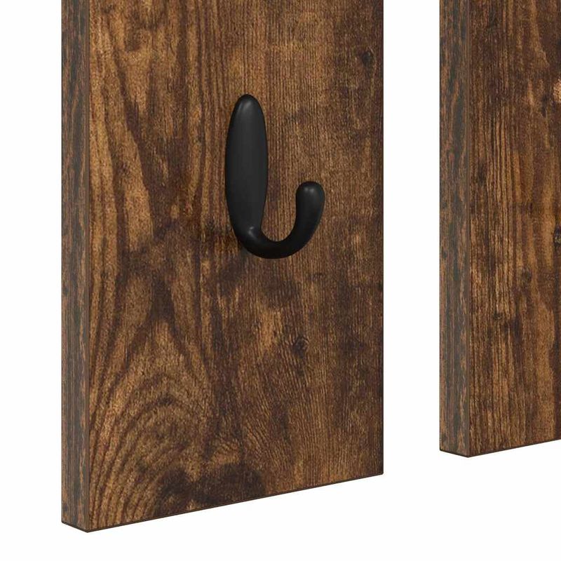 Casa si Gradina - Mobilier - Biblioteci si rafturi - Rafturi - Racator de paltoane montat pe perete cu raft Pe perete cu oglinda Stejar afumat - Infinity.ro