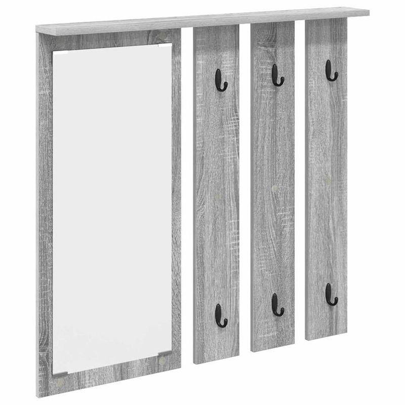 Casa si Gradina - Mobilier - Biblioteci si rafturi - Rafturi - Racator de paltoane montat pe perete sonoma gri 84 x 10 x 80 cm - Infinity.ro