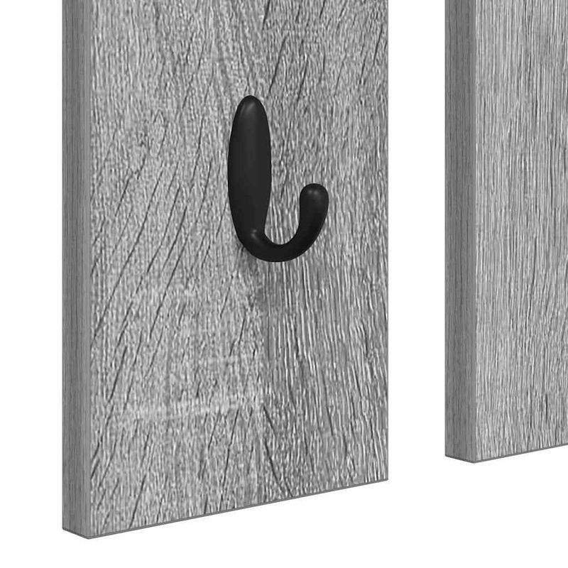 Casa si Gradina - Mobilier - Biblioteci si rafturi - Rafturi - Racator de paltoane montat pe perete sonoma gri 84 x 10 x 80 cm - Infinity.ro