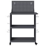 Casa si Gradina - Constructii - Depozitare, transport si protectie - Organizatoare si cutii scule - Carucior pentru unelte cu raft cu roata cu depozitare Manual Antracit 65 x 35 x 111 cm - Infinity.ro