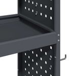 Casa si Gradina - Constructii - Depozitare, transport si protectie - Organizatoare si cutii scule - Carucior pentru unelte cu raft cu roata cu depozitare Manual Antracit 65 x 35 x 111 cm - Infinity.ro