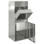Casa si Gradina - Constructii - Depozitare, transport si protectie - Cutii postale - Cutie pentru colet Negru 41 x 38 x 103 cm Otel galvanizat - Infinity.ro