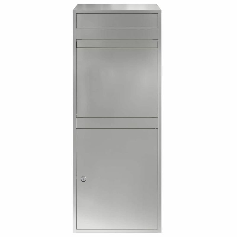 Casa si Gradina - Constructii - Depozitare, transport si protectie - Cutii postale - Cutie pentru colet Negru 41 x 38 x 103 cm Otel galvanizat - Infinity.ro