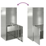 Casa si Gradina - Constructii - Depozitare, transport si protectie - Cutii postale - Cutie pentru colet Negru 41 x 38 x 103 cm Otel galvanizat - Infinity.ro