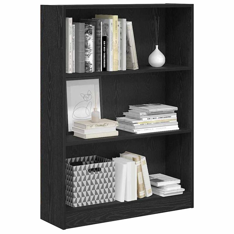 Casa si Gradina - Mobilier - Biblioteci si rafturi - Biblioteci - Biblioteca Stejar negru 80 x 24 x 109 cm PAL - Infinity.ro