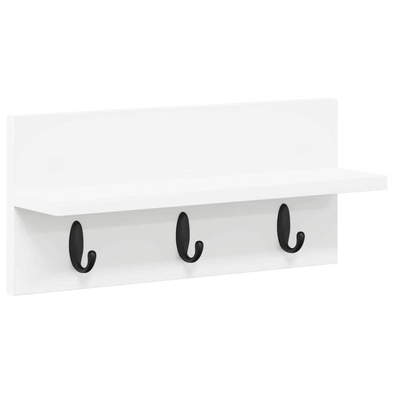 Casa si Gradina - Mobilier - Biblioteci si rafturi - Rafturi - Racator de paltoane montat pe perete Alb 40 x 10.5 x 18 cm - Infinity.ro