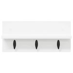 Casa si Gradina - Mobilier - Biblioteci si rafturi - Rafturi - Racator de paltoane montat pe perete Alb 40 x 10.5 x 18 cm - Infinity.ro