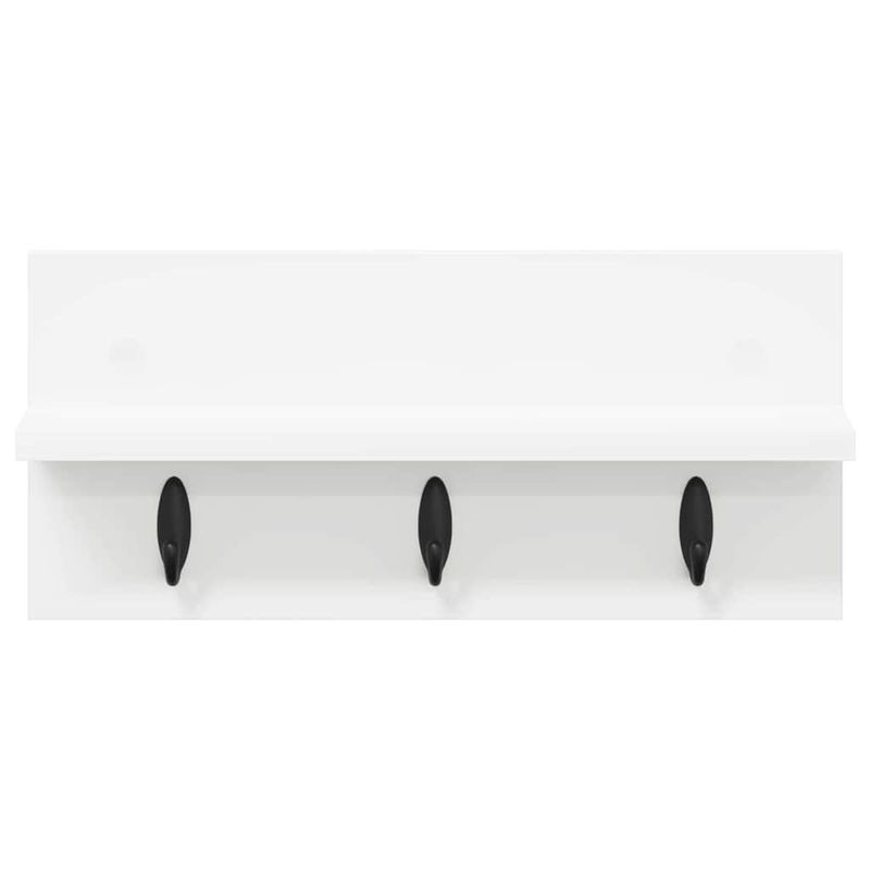 Casa si Gradina - Mobilier - Biblioteci si rafturi - Rafturi - Racator de paltoane montat pe perete Alb 40 x 10.5 x 18 cm - Infinity.ro