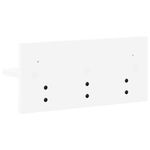 Casa si Gradina - Mobilier - Biblioteci si rafturi - Rafturi - Racator de paltoane montat pe perete Alb 40 x 10.5 x 18 cm - Infinity.ro