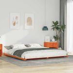 Casa si Gradina - Mobilier - Paturi si accesorii - Paturi - Cadru de pat de podea Maro ceruit 180 x 210 cm - Infinity.ro