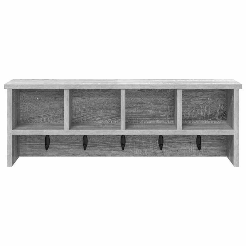 Casa si Gradina - Mobilier - Biblioteci si rafturi - Rafturi - Racator de paltoane montat pe perete sonoma gri 75 x 16 x 26 cm - Infinity.ro