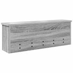 Casa si Gradina - Mobilier - Biblioteci si rafturi - Rafturi - Racator de paltoane montat pe perete sonoma gri 75 x 16 x 26 cm - Infinity.ro