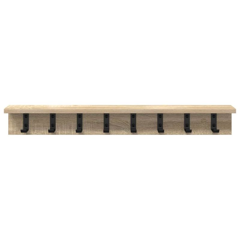 Casa si Gradina - Mobilier - Biblioteci si rafturi - Rafturi - Racator de paltoane montat pe perete cu raft Pe perete Stejar sonoma - Infinity.ro