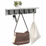 Casa si Gradina - Mobilier - Biblioteci si rafturi - Rafturi - Racator de paltoane montat pe perete cu raft Pe perete Gri beton - Infinity.ro